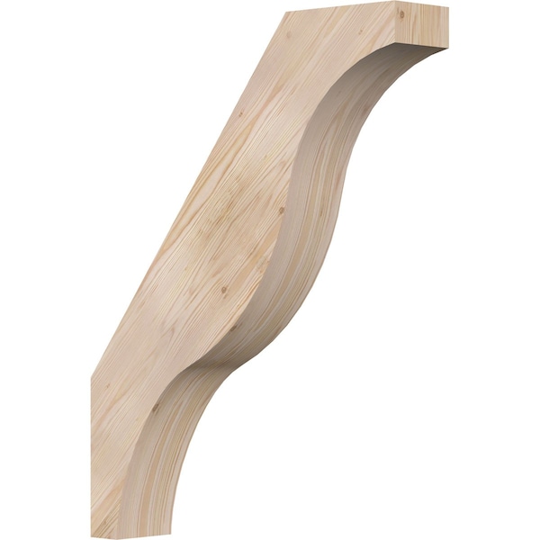 Ekena Millwork 5 1/2"W x 28"D x 36"H Funston Smooth Knee Brace, Douglas Fir BRC06X28X36FST00SDF - main